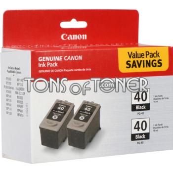 Canon 0615B013 Genuine 2 Pack Black Ink Cartridge

