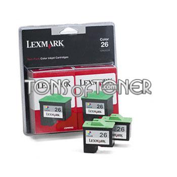 Lexmark 10N0139 Genuine Double Pack Tri-Color Ink Cartridge
