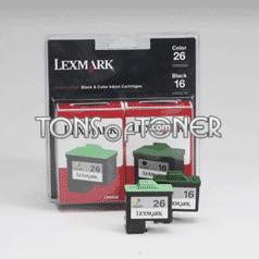 Lexmark 10N0202 Genuine Black & Tri-Color Ink Cartridge
