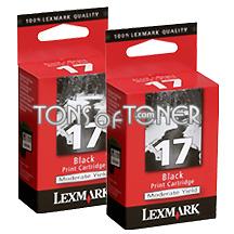 Lexmark 10N0593 Genuine Double Pack Black Ink Cartridge
