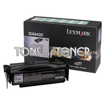 Lexmark 12A8420 Genuine Black Toner
