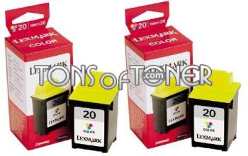 Lexmark 15M1375 Genuine Double Pack Tri-Color Ink Cartridge
