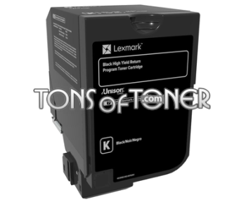 Lexmark 74C1HK0 Genuine HY Black Toner

