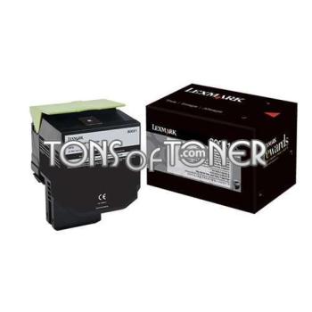 Lexmark 80C0X10 Genuine Extra HY Black Toner
