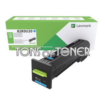 Lexmark 82K0U20 Genuine Ultra HY Cyan Toner

