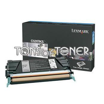 Lexmark C5200KS Genuine Low Yield Black Toner
