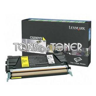 Lexmark C5200YS Genuine Low Yield Yellow Toner
