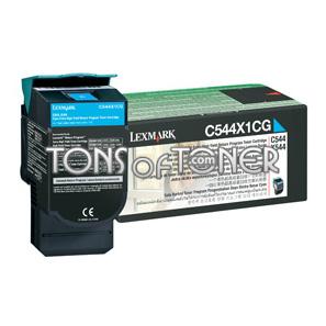 Lexmark C544X1CG Genuine Extra HY Cyan Toner
