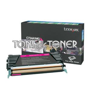 Lexmark C734A1MG Genuine Magenta Toner
