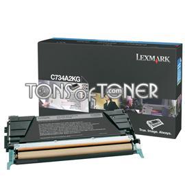 Lexmark C734A2KG Genuine Black Toner
