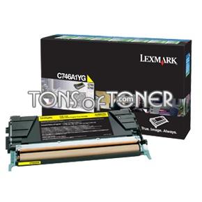 Lexmark C746A1YG Genuine Standard Yellow Toner
