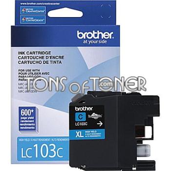 Brother LC103C Genuine Cyan Ink Cartridge
