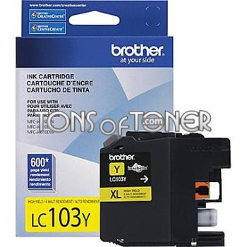 Brother LC103Y Genuine Yellow Ink Cartridge
