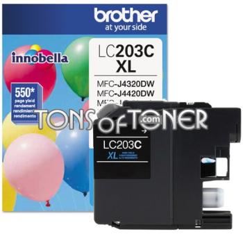 Brother LC203C Genuine Cyan Ink Cartridge
