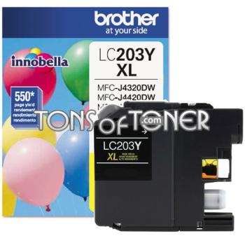 Brother LC203Y Genuine Yellow Ink Cartridge
