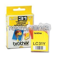 Brother LC31Y Genuine Yellow Ink Cartridge
