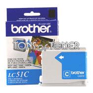 Brother LC51C Genuine Cyan Ink Cartridge
