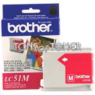 Brother LC51M Genuine Magenta Ink Cartridge
