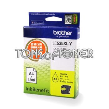 Brother LC535XLY Genuine Yellow Ink Cartridge

