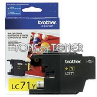 Brother LC71Y Genuine Yellow Ink Cartridge
