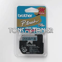 Brother M521 Genuine Black on Blue Tape
