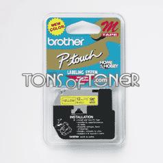 Brother MK631 Genuine Black on Yellow Tape
