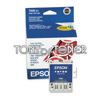 Epson T008201 Genuine Tri-Color Ink Cartridge
