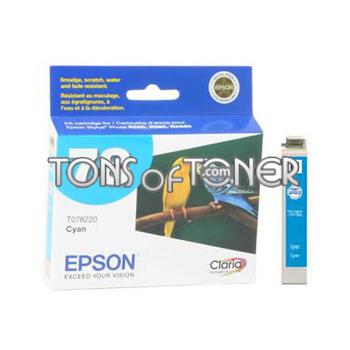 Epson T078220 Genuine Cyan Ink Cartridge
