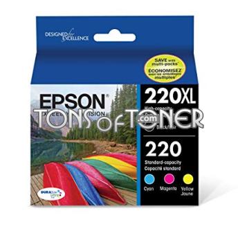 Epson T220XL-BCS Genuine K-C-M-Y Ink Cartridge
