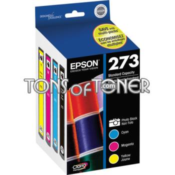 Epson T273520 Genuine Black, Cyan, Magenta, Yellow Ink Cartridge
