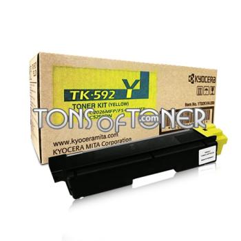 Kyocera / Mita TK592Y Genuine Yellow Toner
