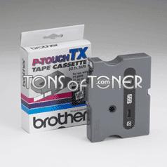Brother TX1311 Genuine Black on Clear Tape
