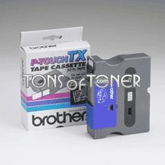 Brother TX1411 Genuine Black on Clear Tape
