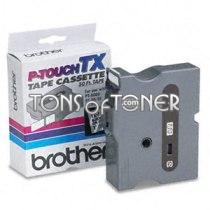 Brother TX1511 Genuine Black on Clear Tape
