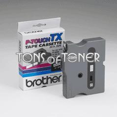 Brother TX2111 Genuine Black on White Tape
