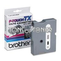 Brother TX3551 Genuine White on Black Tape
