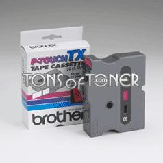 Brother TX4511 Genuine Black on Red Tape
