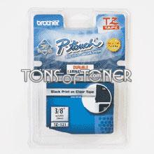 Brother TZ121 Genuine Black on Clear Tape
