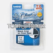 Brother TZ141 Genuine Black on Clear Tape
