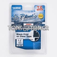 Brother TZ161 Genuine Black on Clear Tape
