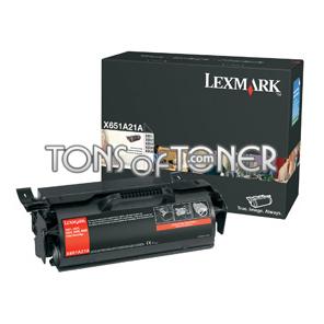 Lexmark X651A21A Genuine Black Toner
