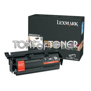 Lexmark X654X21A Genuine Black Toner
