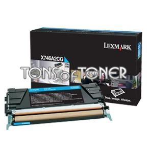 Lexmark X746A2CG Genuine Cyan Toner
