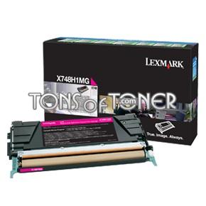 Lexmark X748H1MG Genuine High Yield Magenta Toner
