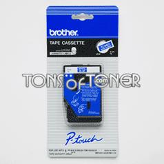 Brother TC64Z1 Genuine White on Blue Tape
